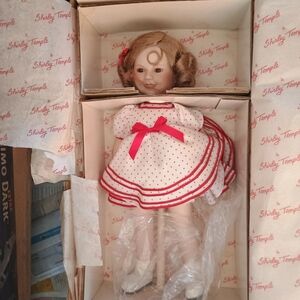 Shirley Temple Collectible Porcelain Doll in Stand Up And Cheer